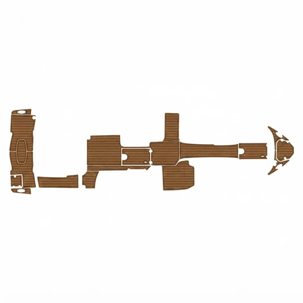 2020 Chaparral 317 SSX Swim Platform & Cockpit Boat EVA Foam Faux Teak Floor Pad