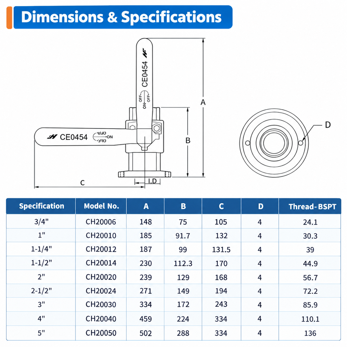 Marine Bronze Seacock Valve - High-Flow FF Interface