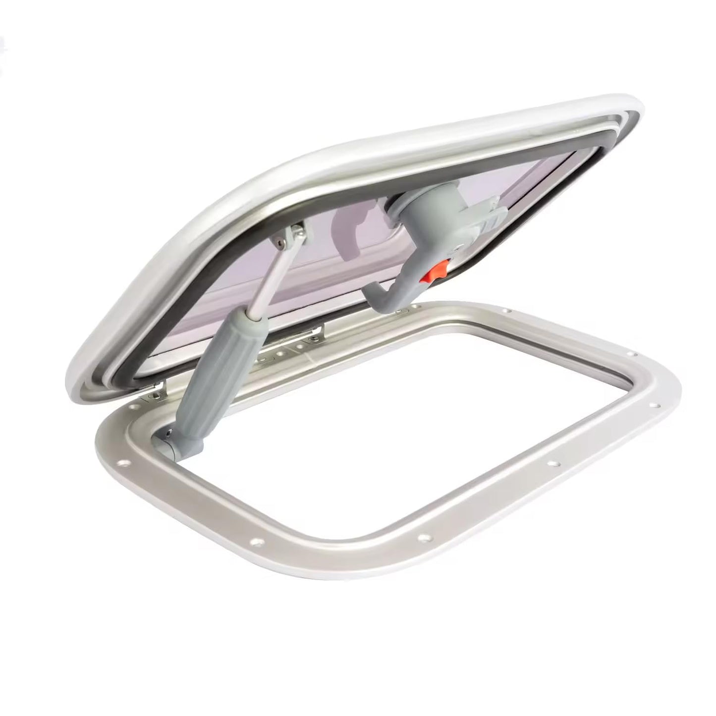 Aluminum Boat Hatch/Boat Window, Acrylic Rectangular Porthole & Portlight, Marine Skylight for Boats/Ships/Yachts/RV