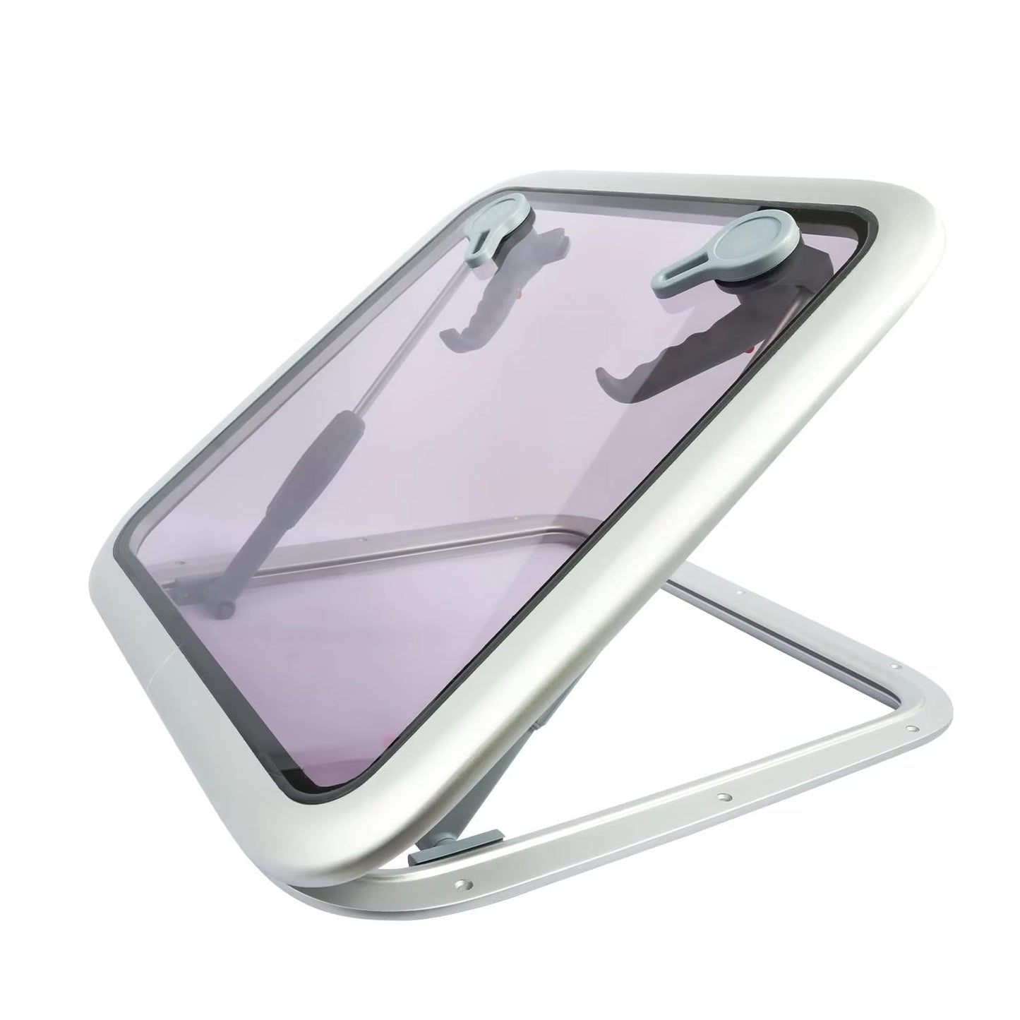 Aluminum Boat Hatch /Boat Window, Acrylic Square/Rectangular Porthole Portlight, Marine Skylight for Boats/Ships/Yachts/RV