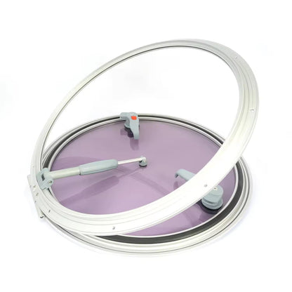 Aluminum Deck Hatch & Boat Porthole Window, Acrylic Round Opening Portlight, Anodized Marine Hatch,Marine Skylight for Boats/Yachts/Ships/RV