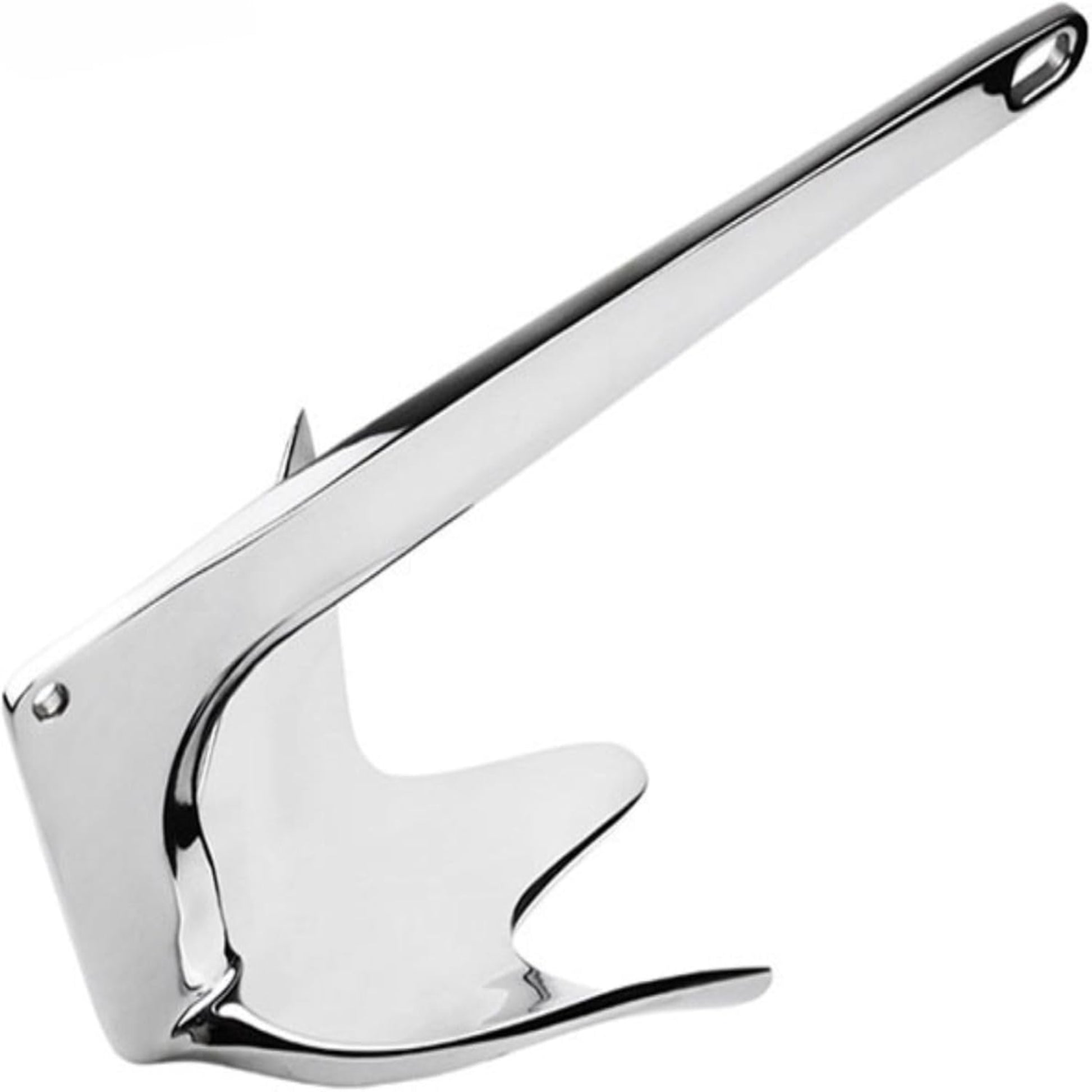 Bruce Anchor, Stainless Steel Boat Anchor with Mirror Polish, Corrosion Resistant for Yacht/Sailboat/Fishing Boat