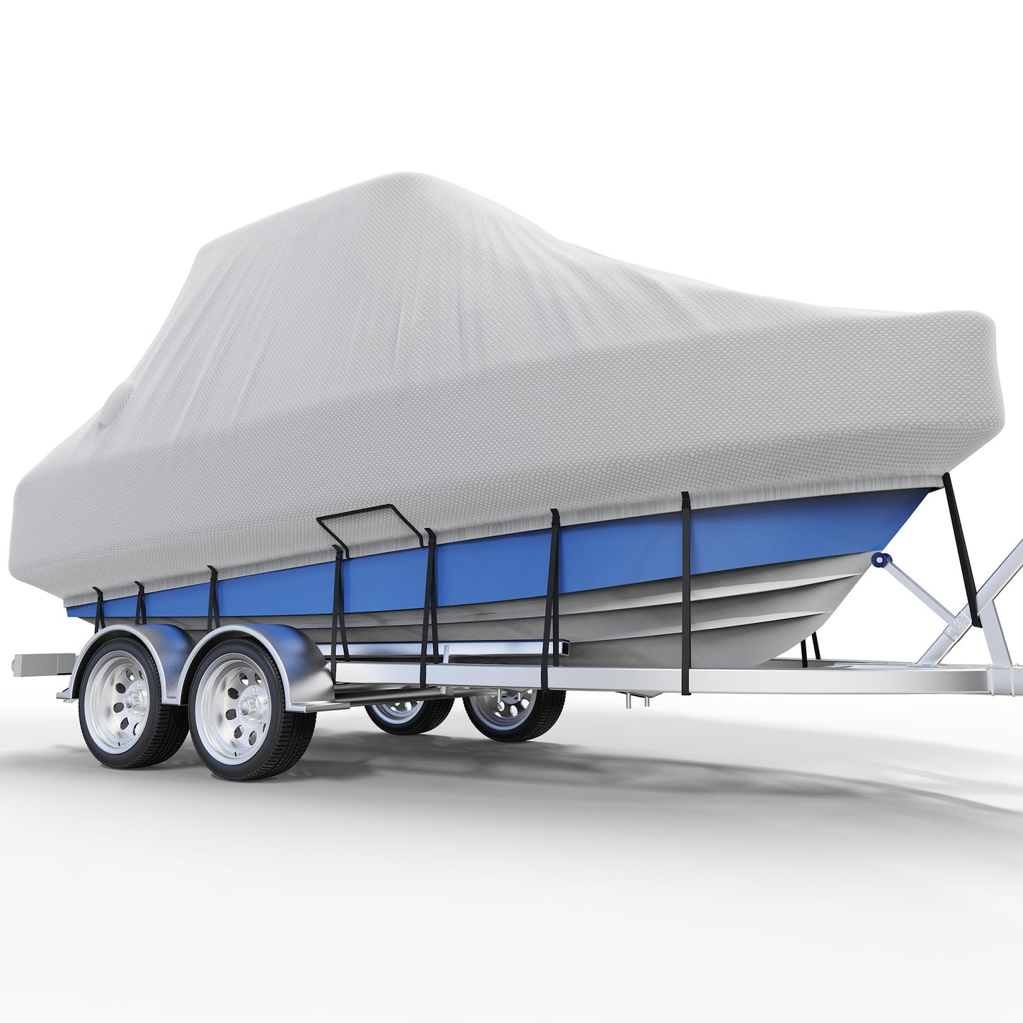 Center Console Boat Cover 18-20ft, Trailerable T-Top/Hard-Top Boat Cover, Heavy Duty Marine Grade Oxford Waterproof Boat Covers