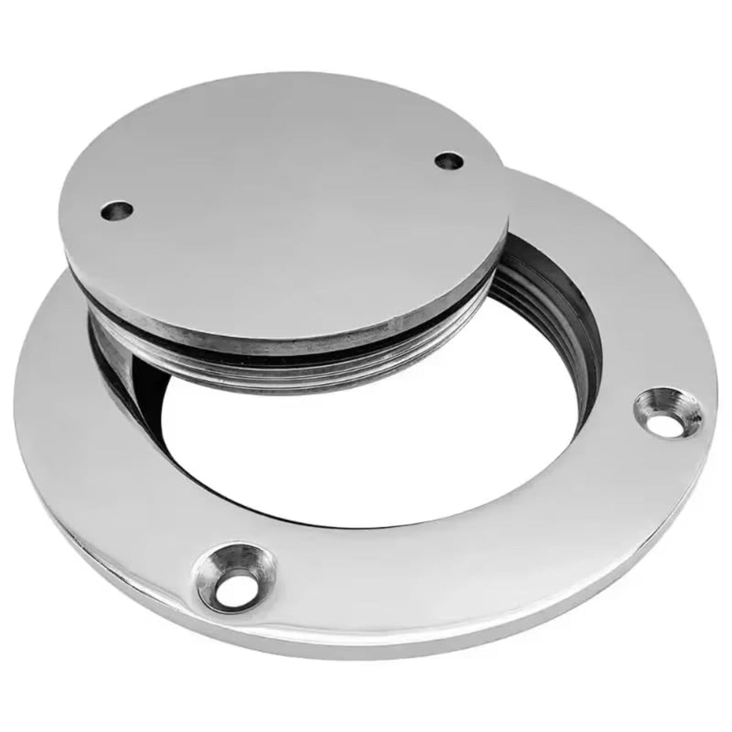 Deck Plate 3/4/5/6 Inch Stainless Steel Hand Mirror Polished Marine Grade Rustproof for Boat/Yacht