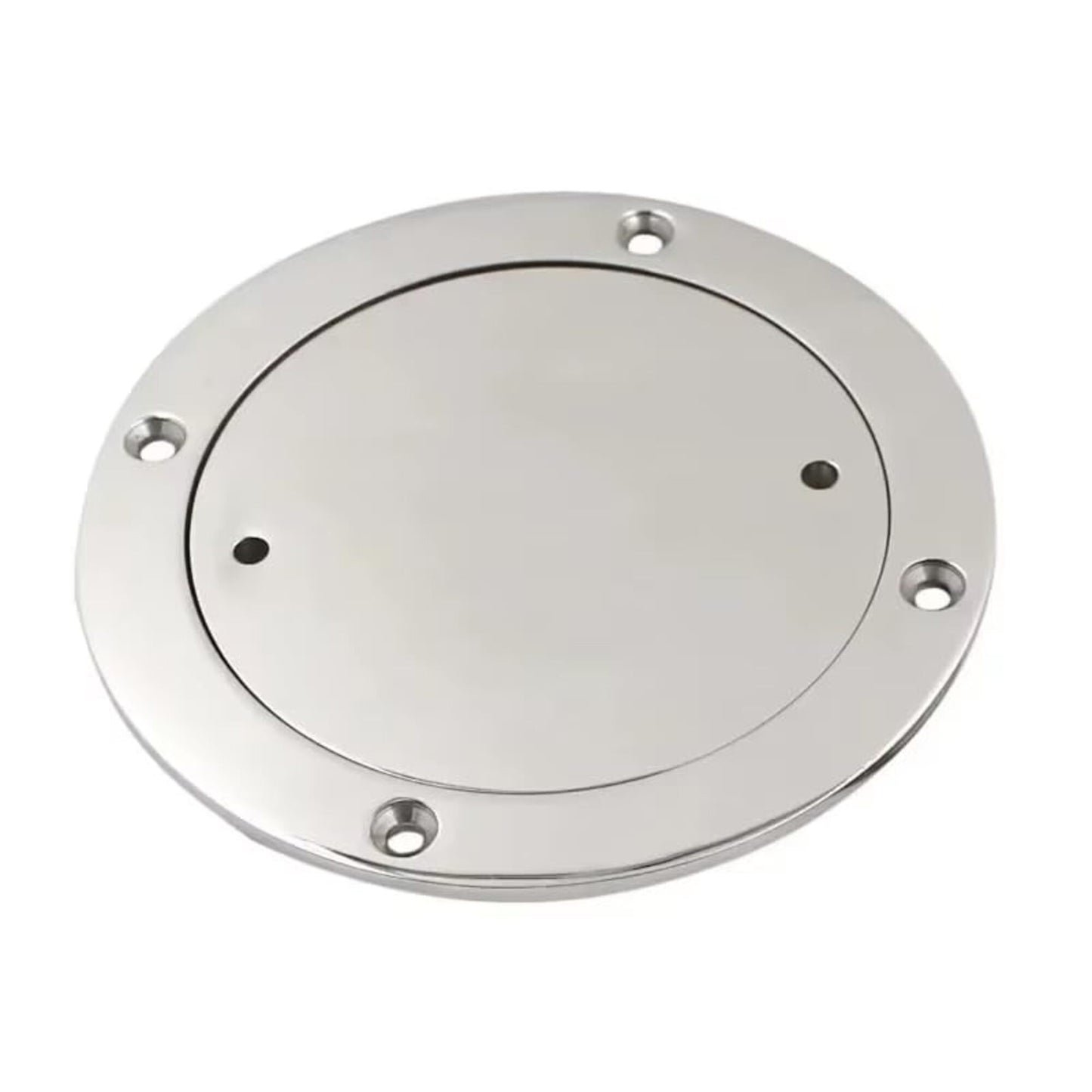 Deck Plate 3/4/5/6 Inch Stainless Steel Hand Mirror Polished Marine Grade Rustproof for Boat/Yacht
