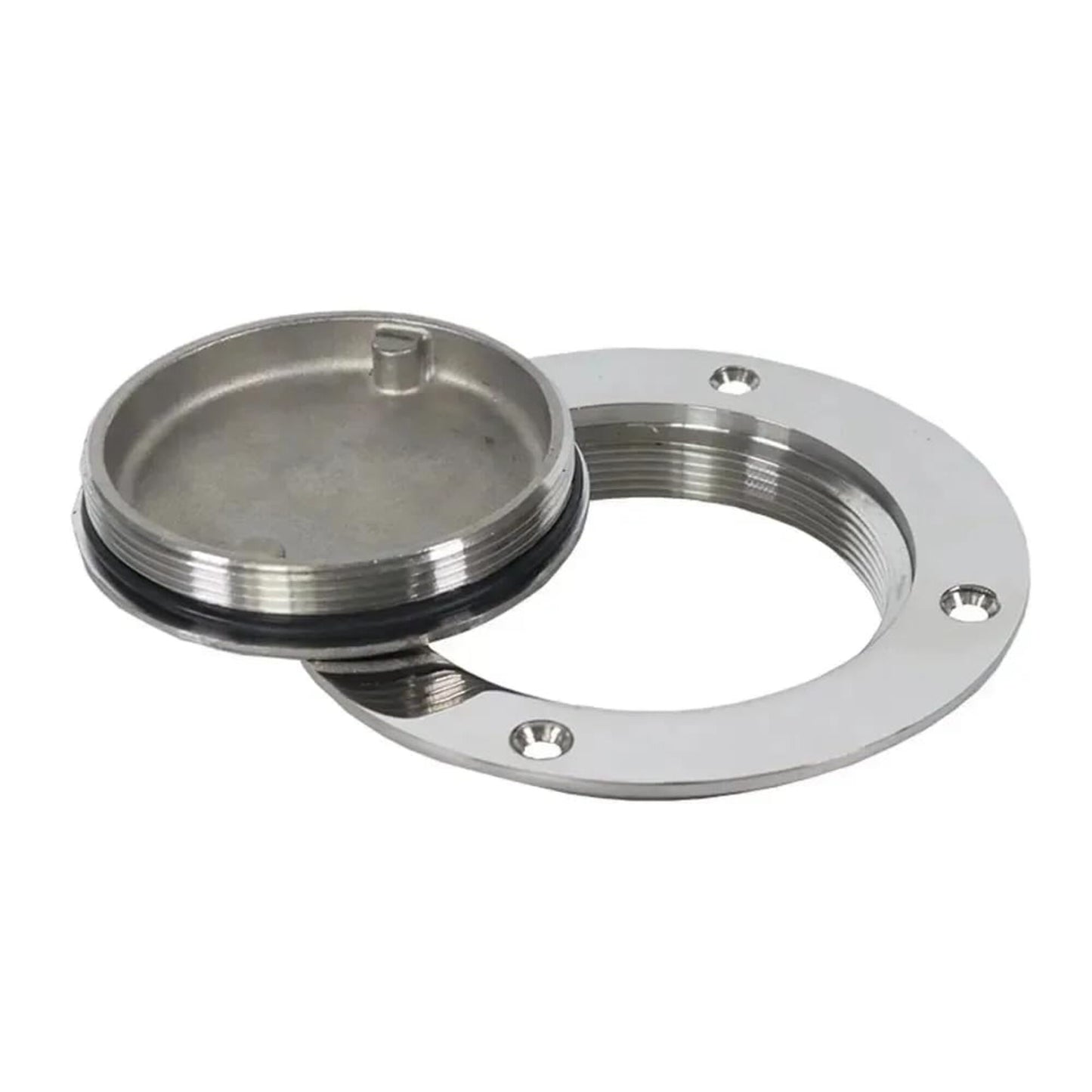 Deck Plate 3/4/5/6 Inch Stainless Steel Hand Mirror Polished Marine Grade Rustproof for Boat/Yacht