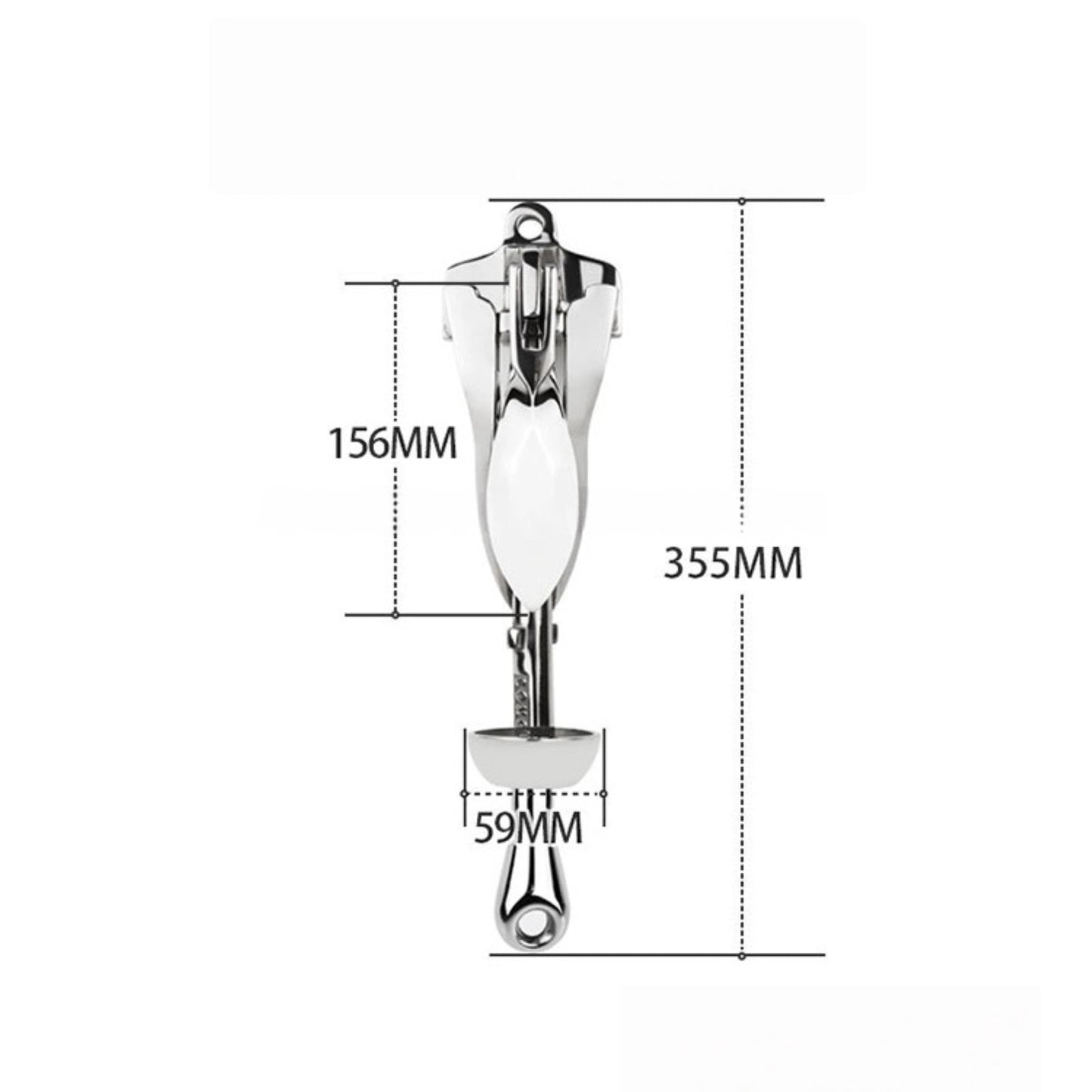 Folding Grapnel Anchor, Stainless Steel Boat Anchor with Mirror Polish, Corrosion Resistant for Yacht/Sailboat/Fishing Boat
