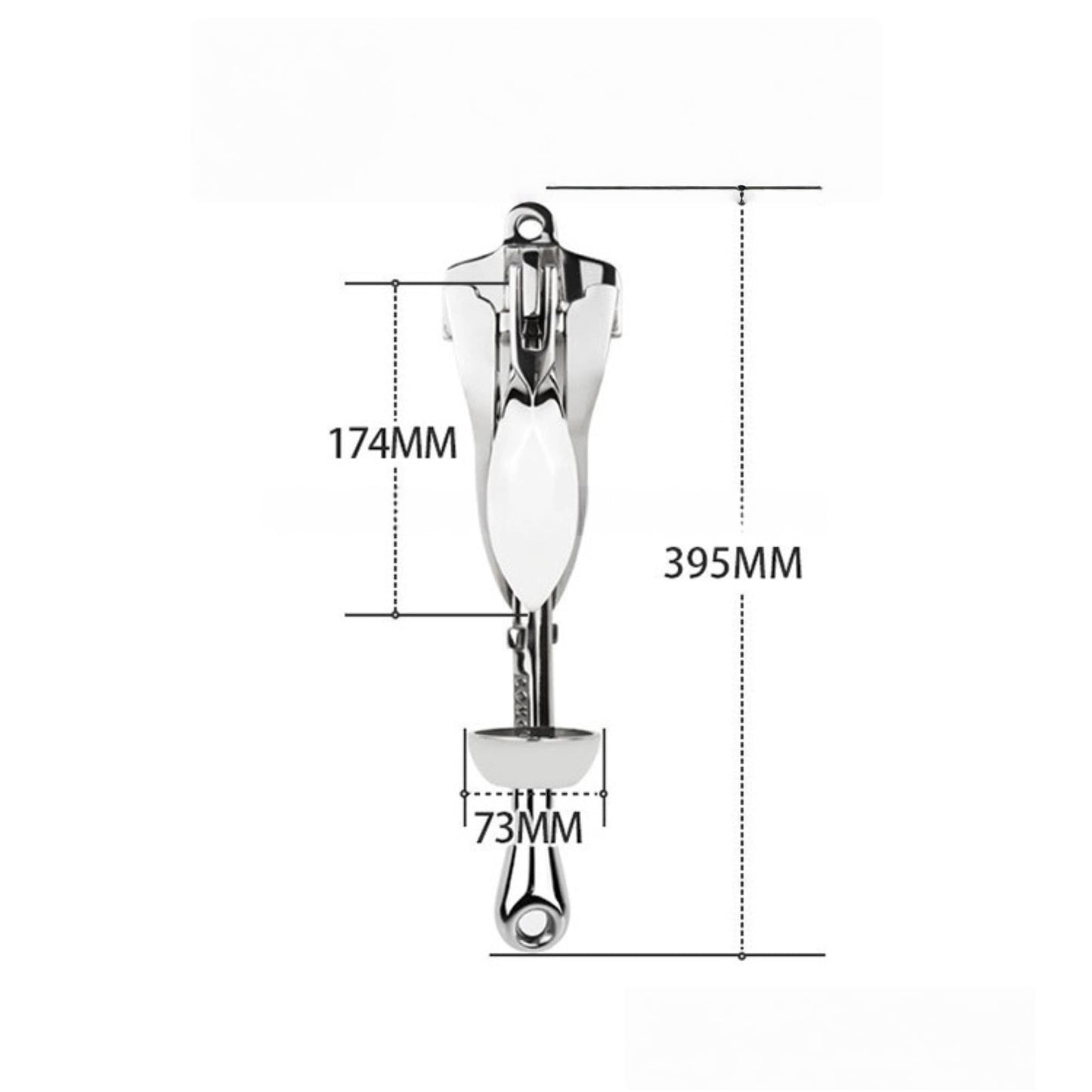 Folding Grapnel Anchor, Stainless Steel Boat Anchor with Mirror Polish, Corrosion Resistant for Yacht/Sailboat/Fishing Boat