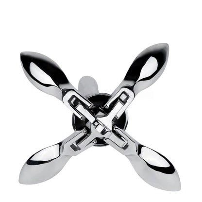 Folding Grapnel Anchor, Stainless Steel Boat Anchor with Mirror Polish, Corrosion Resistant for Yacht/Sailboat/Fishing Boat