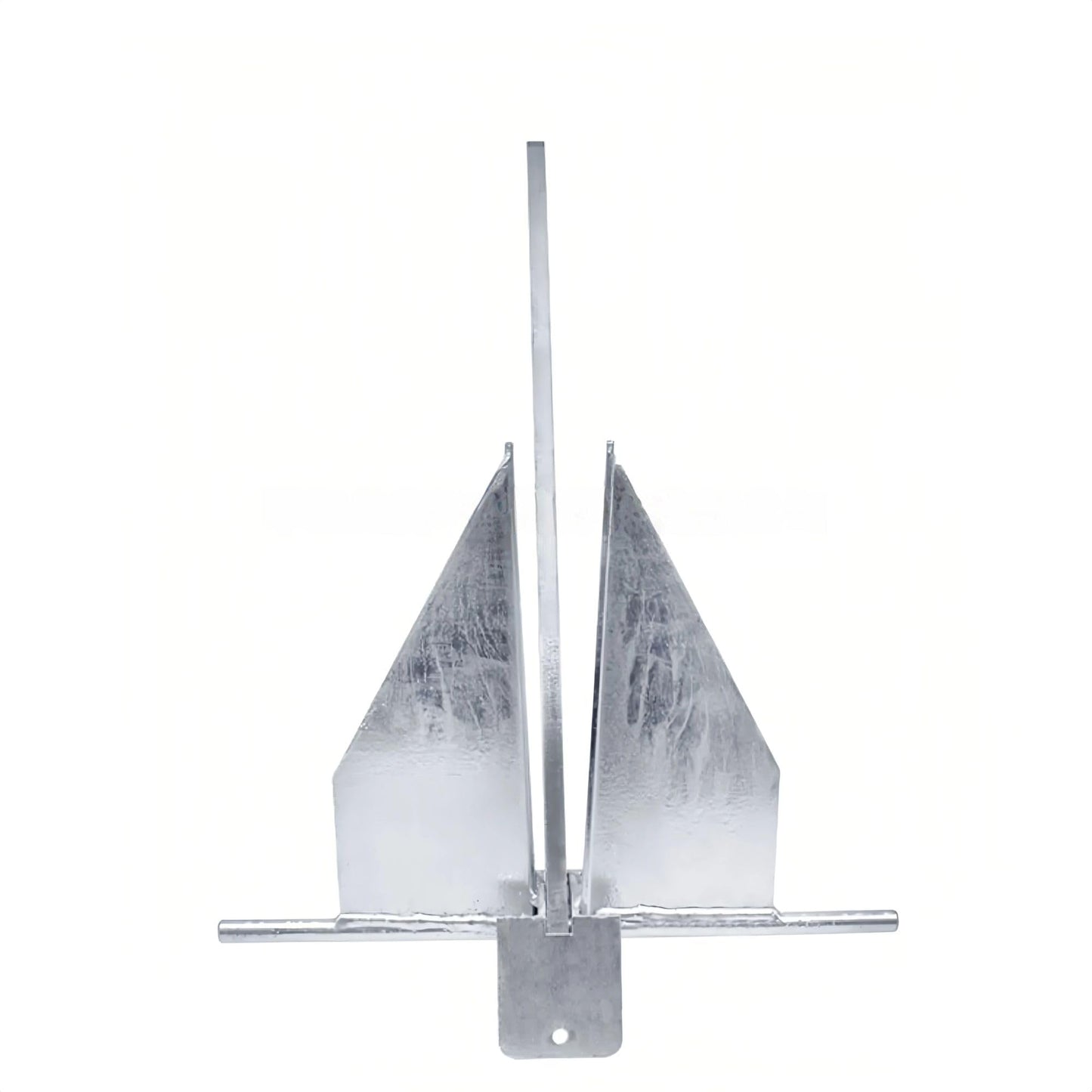 Galvanized Danforth Anchor, Stainless Steel Boat Anchor with Mirror Polish, Corrosion Resistant for Yacht/Sailboat/Fishing Boat