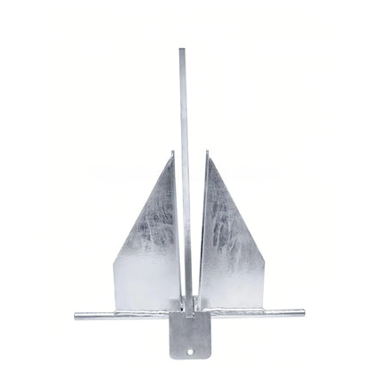 Galvanized Danforth Anchor, Stainless Steel Boat Anchor with Mirror Polish, Corrosion Resistant for Yacht/Sailboat/Fishing Boat