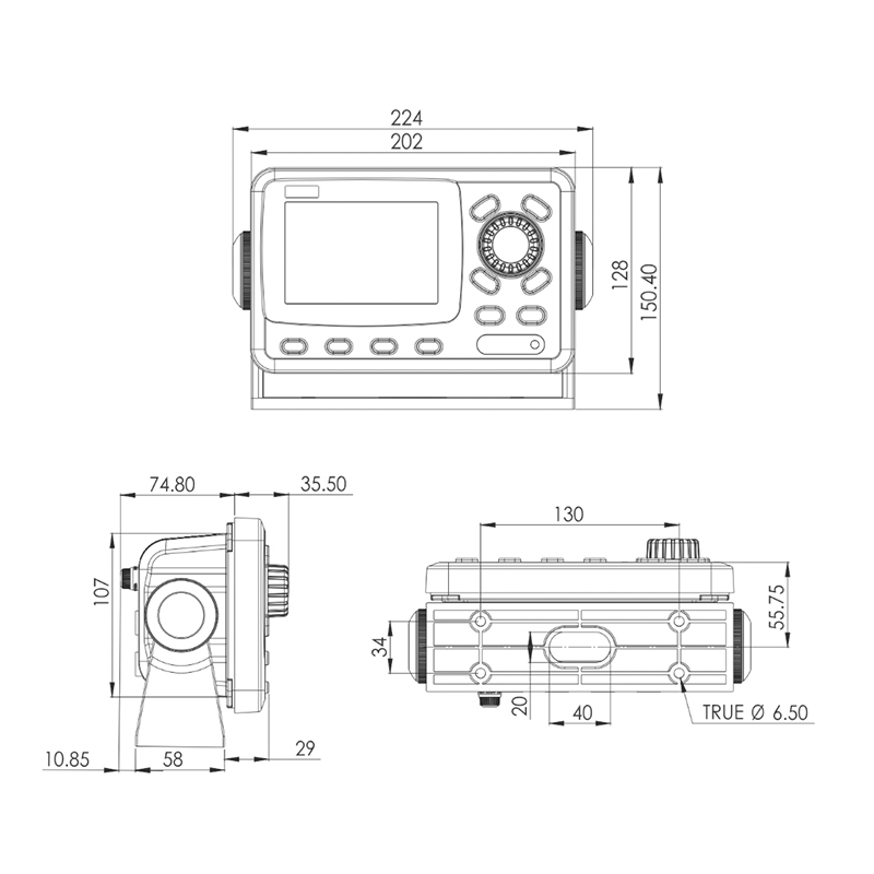 ONWA KAP-866 Marine Autopilot System - 9-Axis Heading Sensor & PID Control