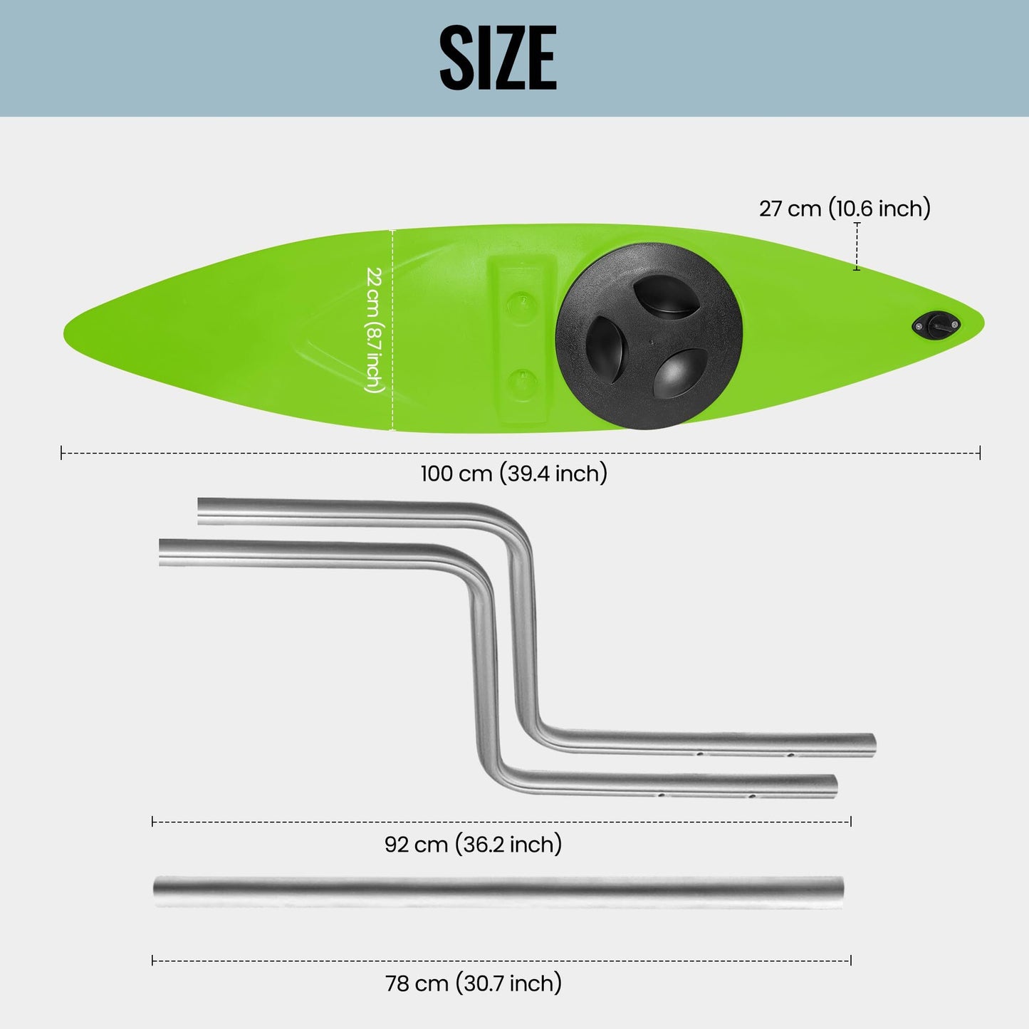 Kayak Stabilizers, Canoe Stabilizer, Kayak Outriggers & Stabilizers System Kit with Installation Accessories and Sidekick Arms Rod