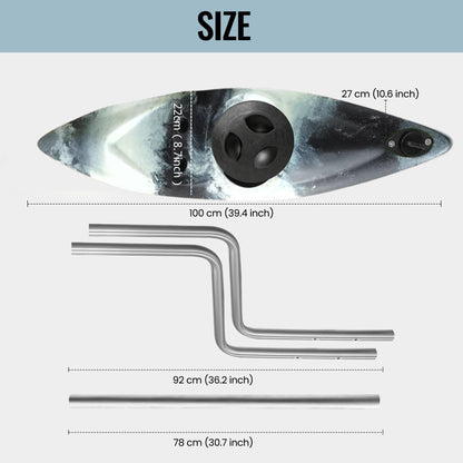 Kayak Stabilizers, Canoe Stabilizer, Kayak Outriggers & Stabilizers System Kit with Installation Accessories and Sidekick Arms Rod