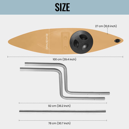 Kayak Stabilizers, Canoe Stabilizer, Kayak Outriggers & Stabilizers System Kit with Installation Accessories and Sidekick Arms Rod