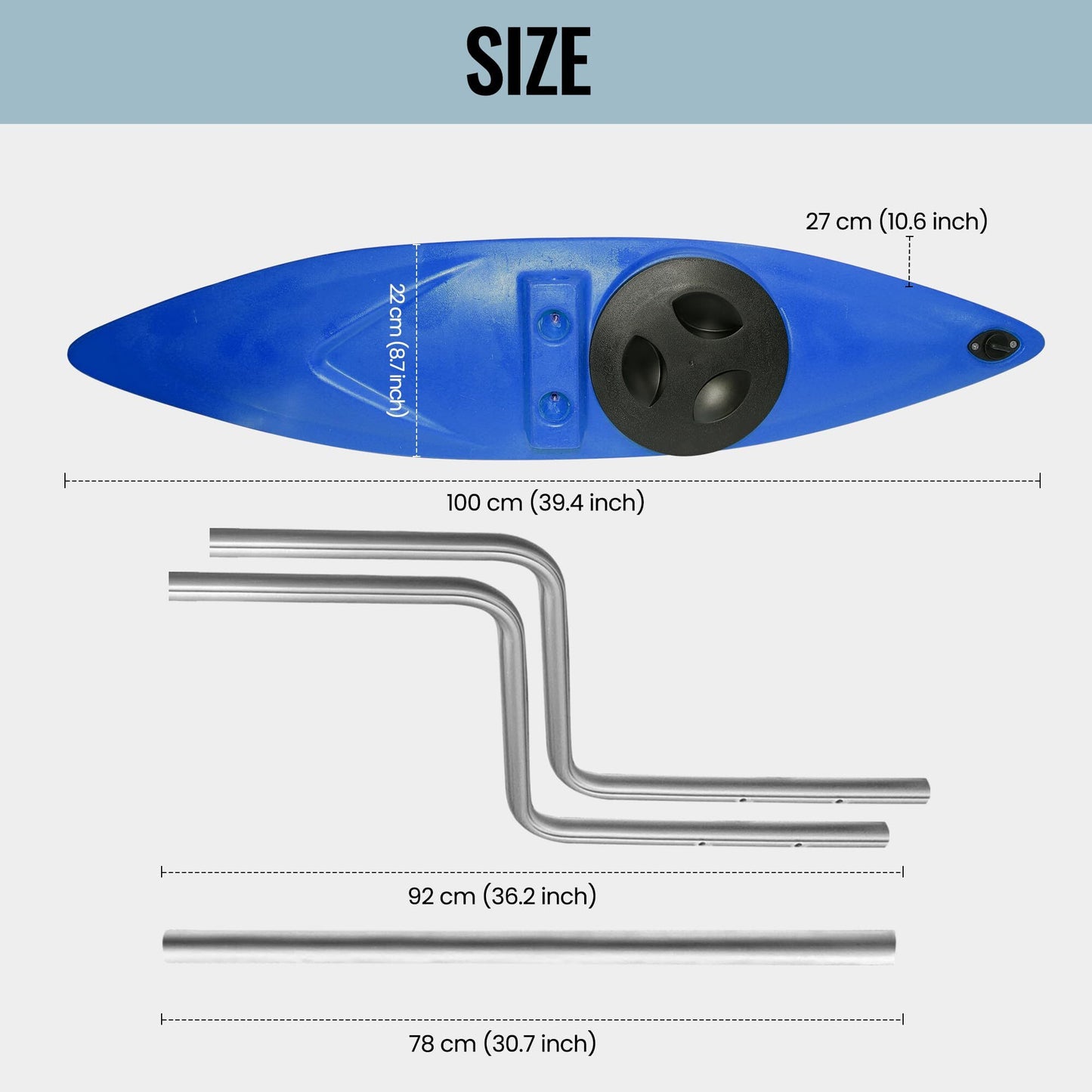 Kayak Stabilizers, Canoe Stabilizer, Kayak Outriggers & Stabilizers System Kit with Installation Accessories and Sidekick Arms Rod