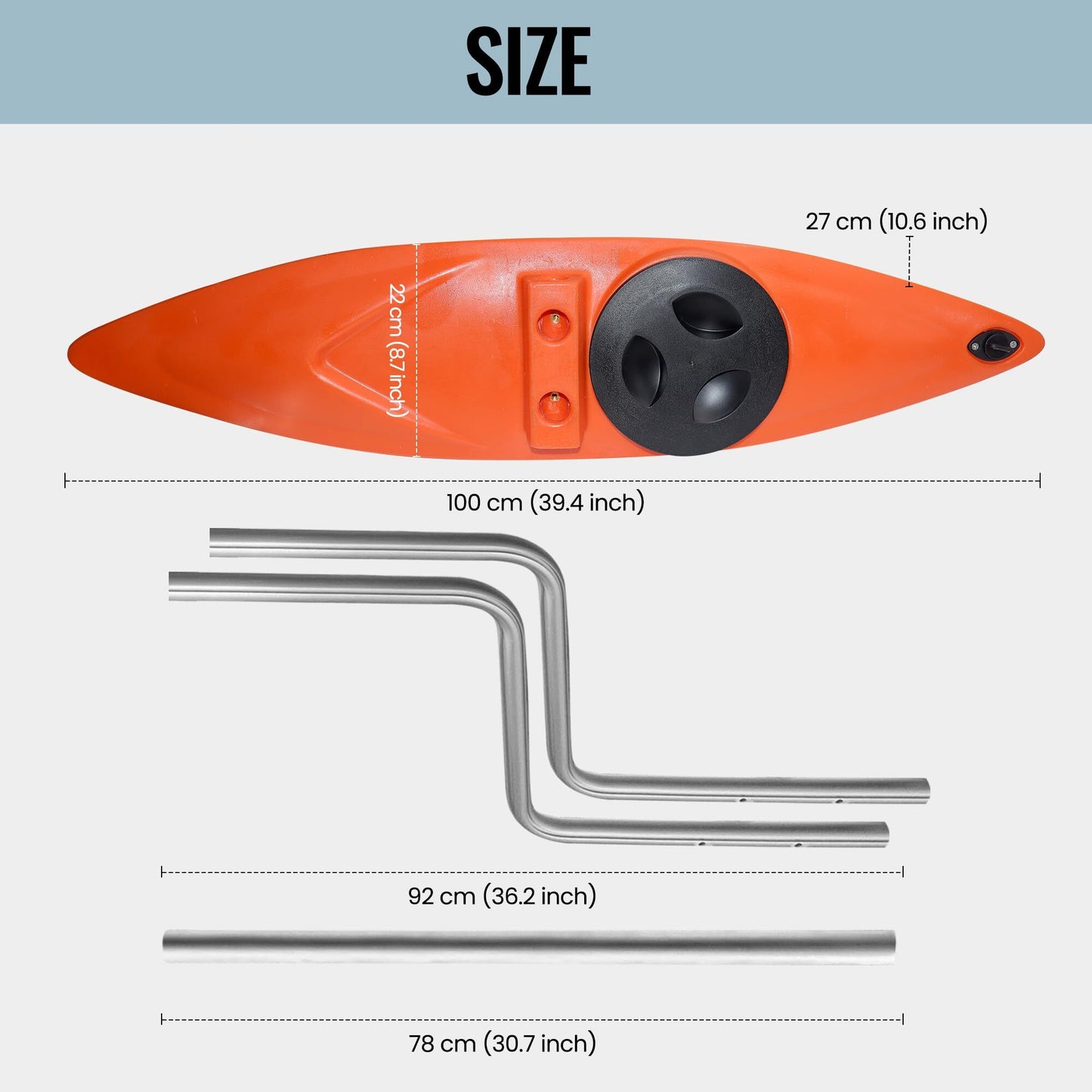 Kayak Stabilizers, Canoe Stabilizer, Kayak Outriggers & Stabilizers System Kit with Installation Accessories and Sidekick Arms Rod