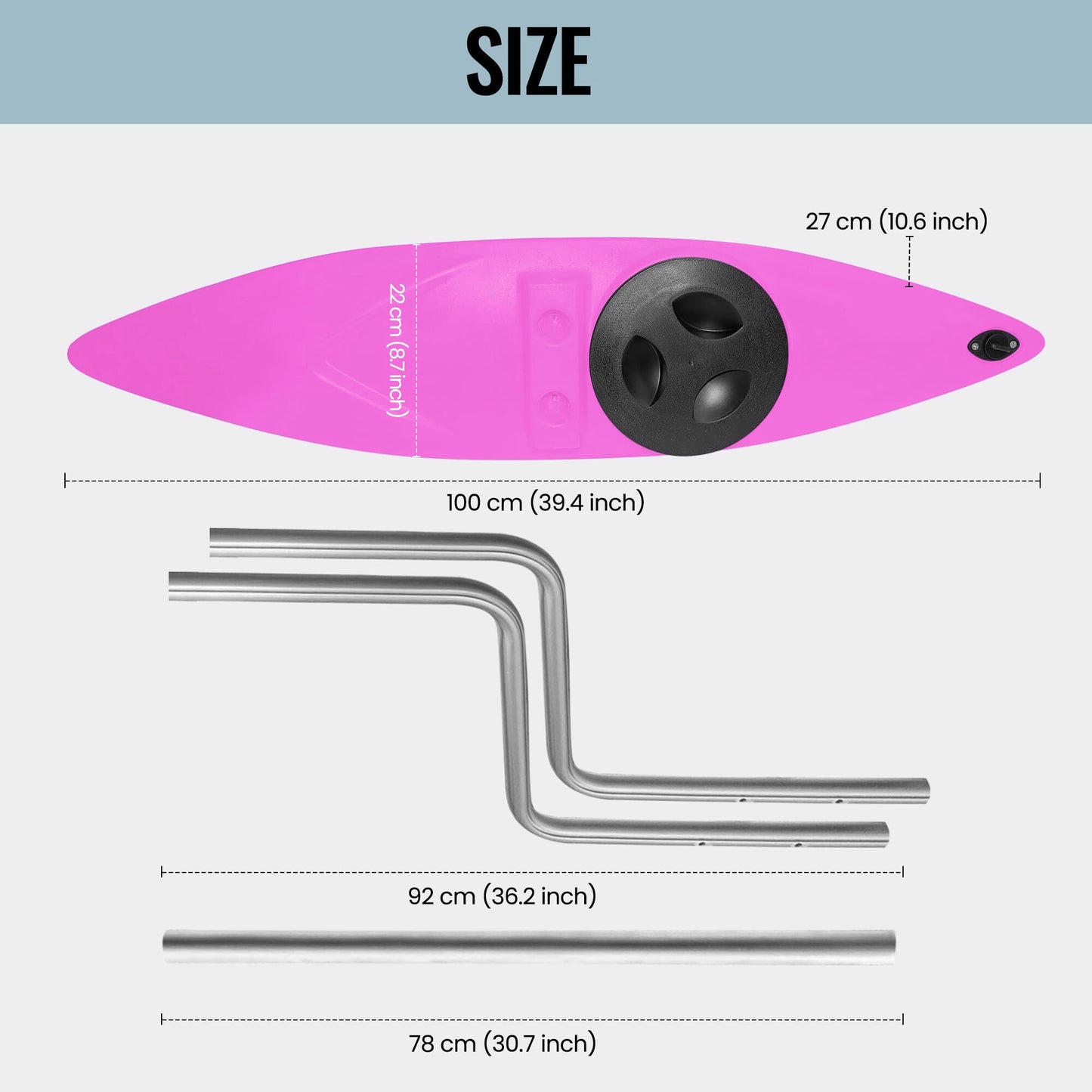 Kayak Stabilizers, Canoe Stabilizer, Kayak Outriggers & Stabilizers System Kit with Installation Accessories and Sidekick Arms Rod