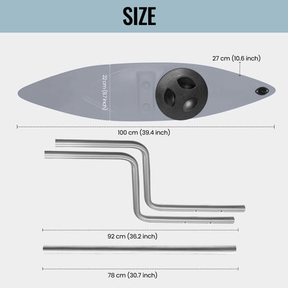 Kayak Stabilizers, Canoe Stabilizer, Kayak Outriggers & Stabilizers System Kit with Installation Accessories and Sidekick Arms Rod