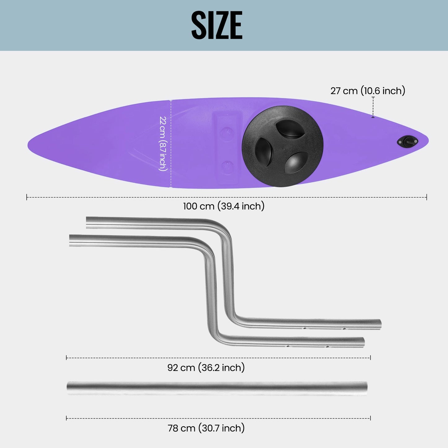 Kayak Stabilizers, Canoe Stabilizer, Kayak Outriggers & Stabilizers System Kit with Installation Accessories and Sidekick Arms Rod