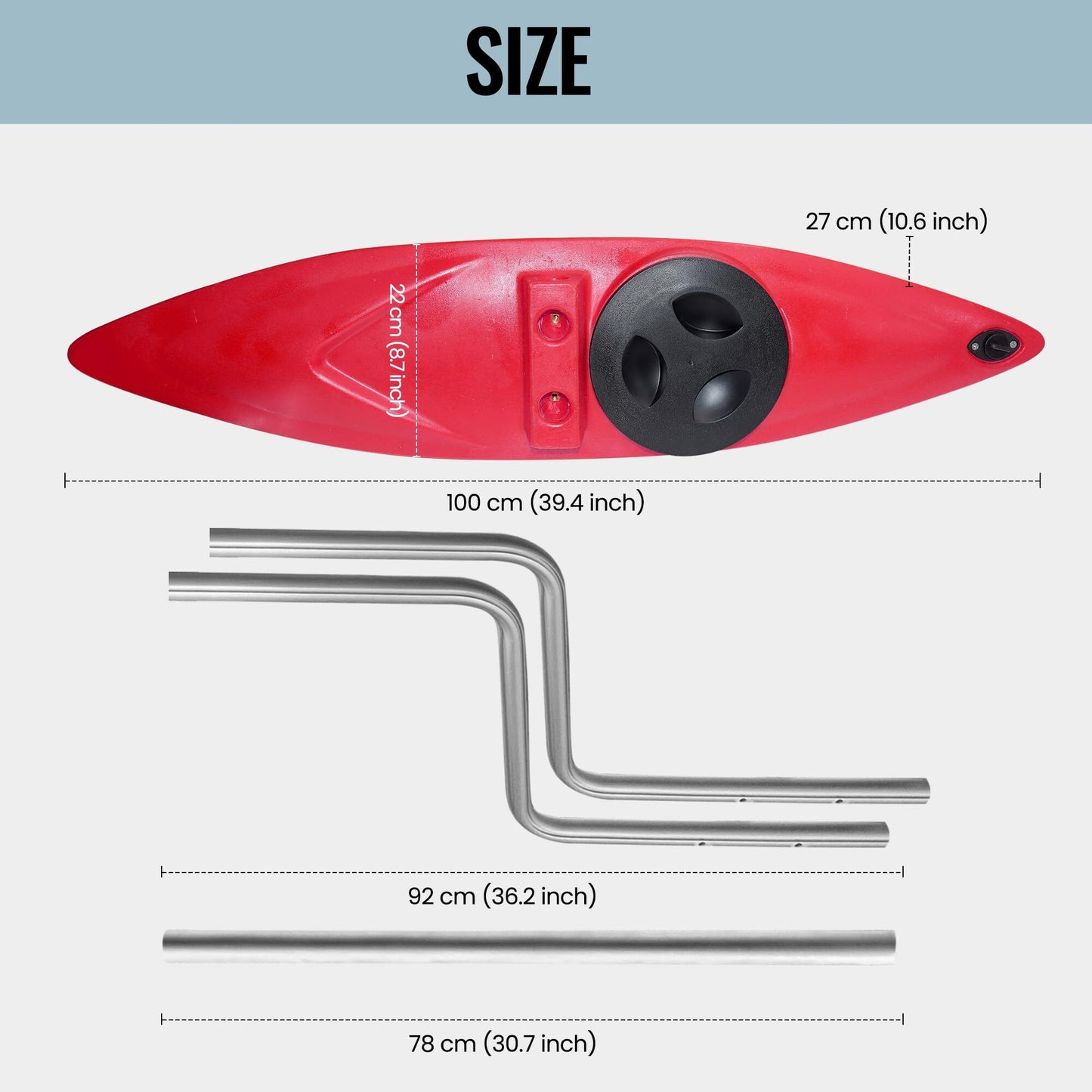 Kayak Stabilizers, Canoe Stabilizer, Kayak Outriggers & Stabilizers System Kit with Installation Accessories and Sidekick Arms Rod