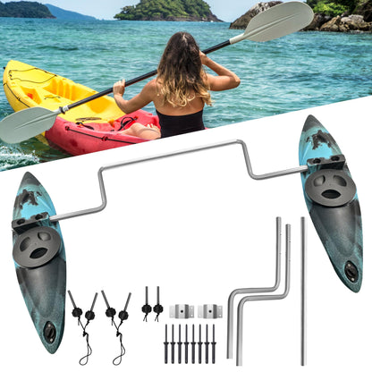 Kayak Stabilizers, Canoe Stabilizer, Kayak Outriggers & Stabilizers System Kit with Installation Accessories and Sidekick Arms Rod