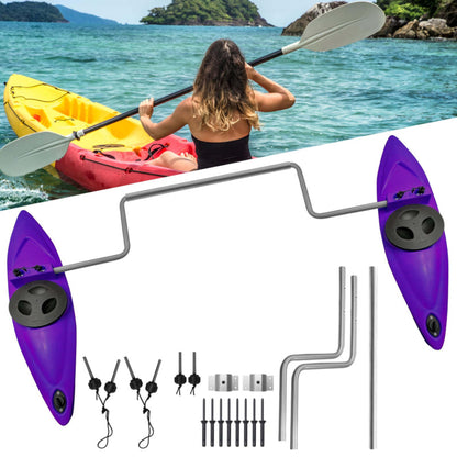 Kayak Stabilizers, Canoe Stabilizer, Kayak Outriggers & Stabilizers System Kit with Installation Accessories and Sidekick Arms Rod