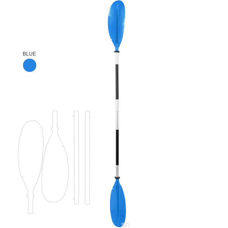 4-Section Modular Kayak Canoe Paddle - Aluminum Shaft & High-Impact Blades
