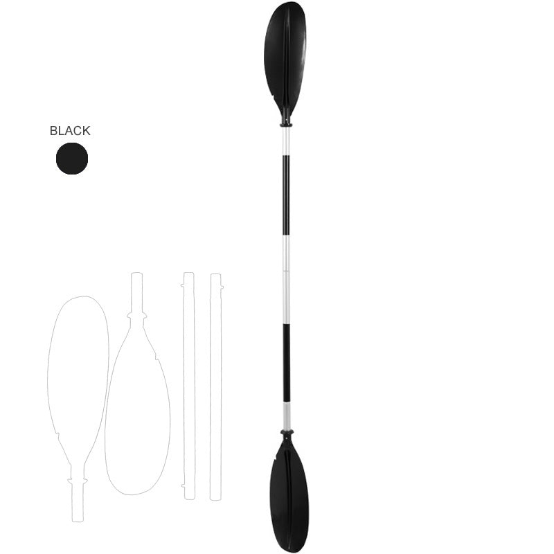 4-Section Modular Kayak Canoe Paddle - Aluminum Shaft & High-Impact Blades