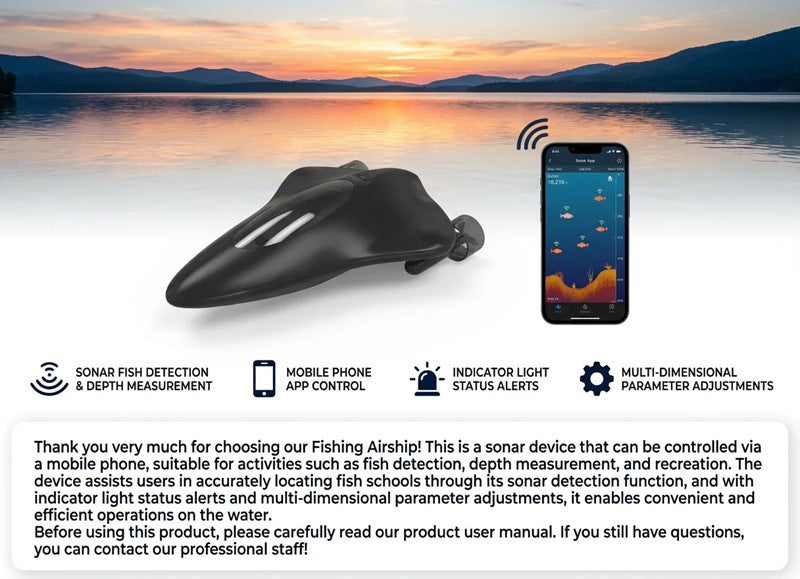 Airow Marine HERO Smart Sonar Fish Finder - HD Radar & App Control