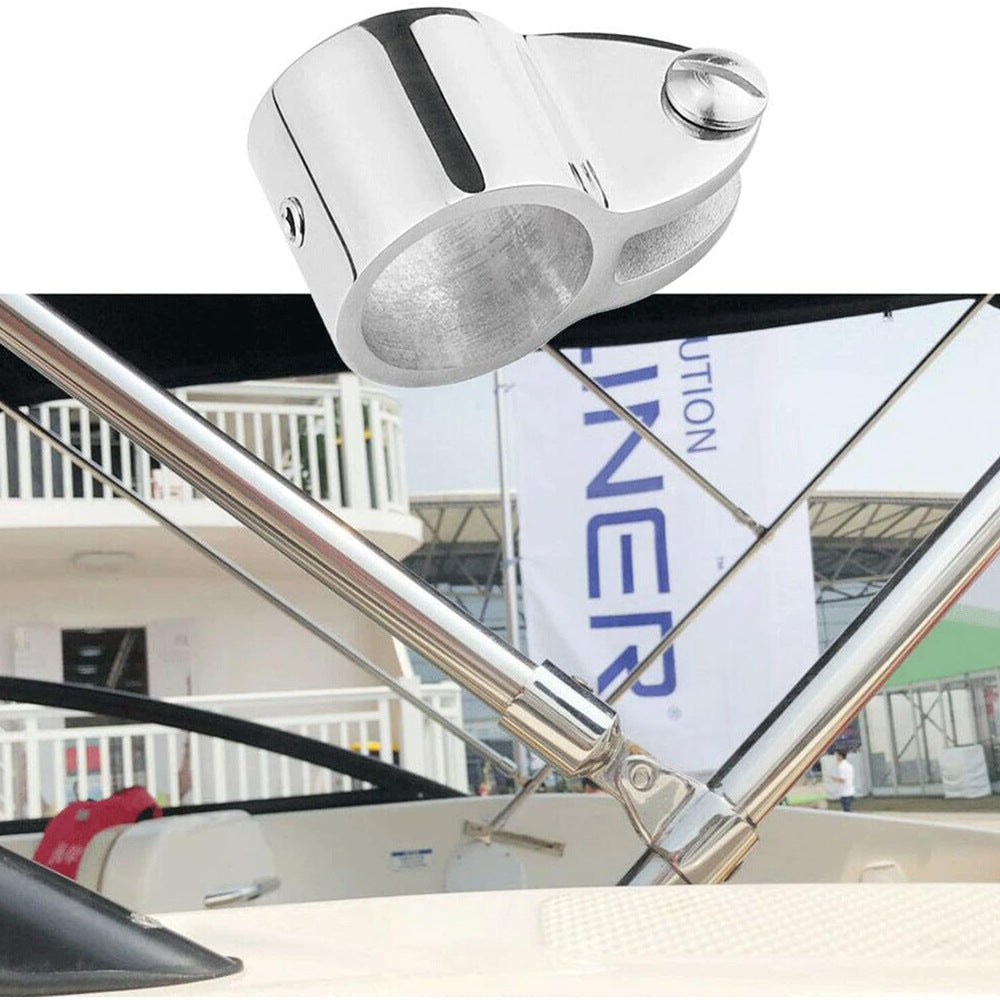 Marine-Grade 316 SS Swivel Cap – Mirror-Polished Yacht Awning Hardware – alternate view 2