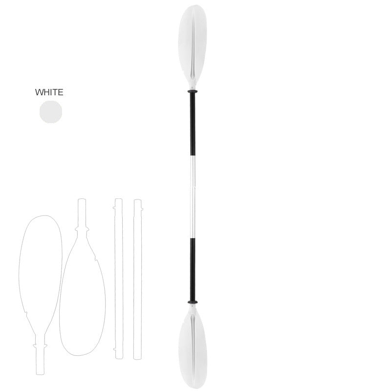 4-Section Modular Kayak Canoe Paddle - Aluminum Shaft & High-Impact Blades