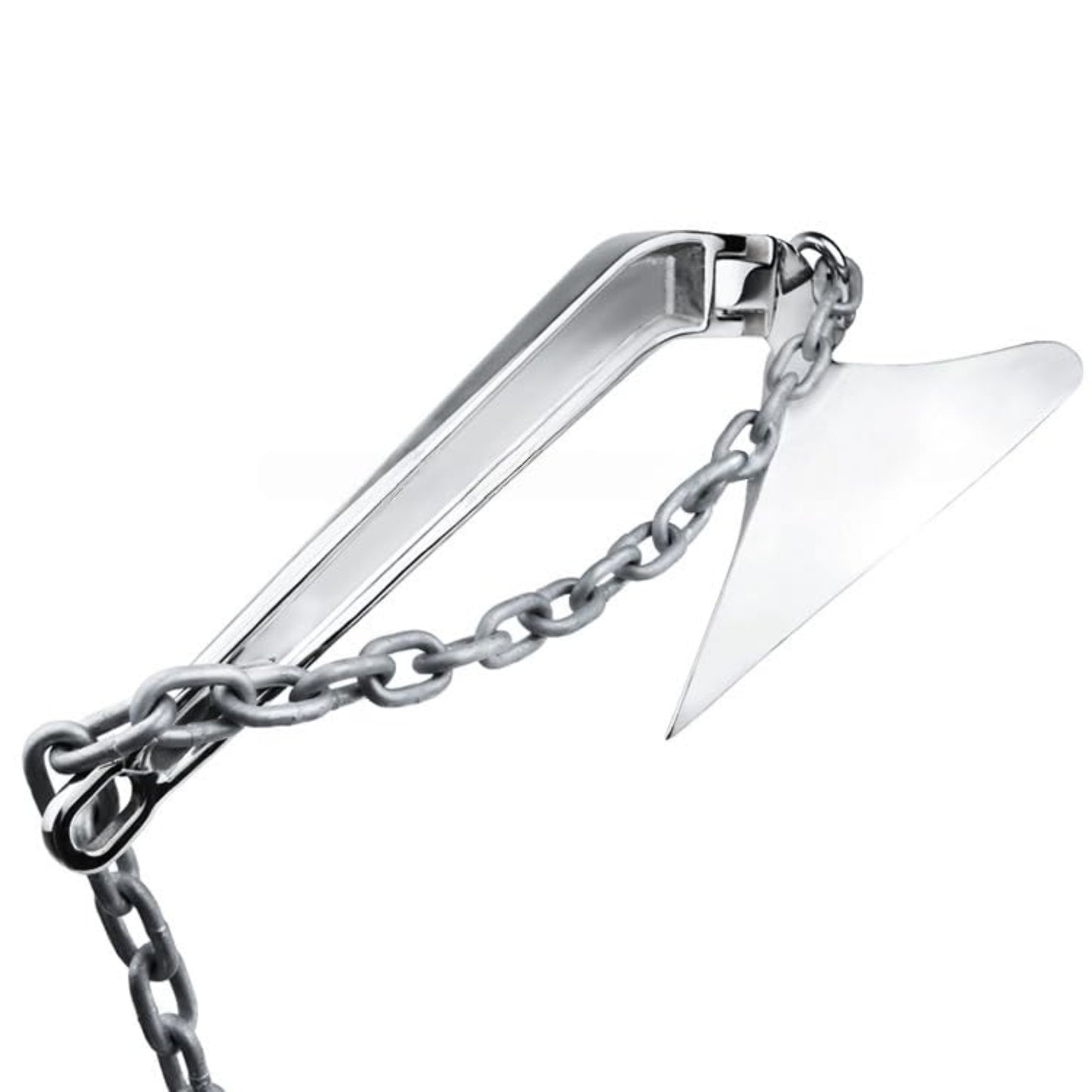 Plow Anchor, Stainless Steel Boat Anchor with Mirror Polish, Corrosion Resistant for Yacht/Sailboat/Fishing Boat