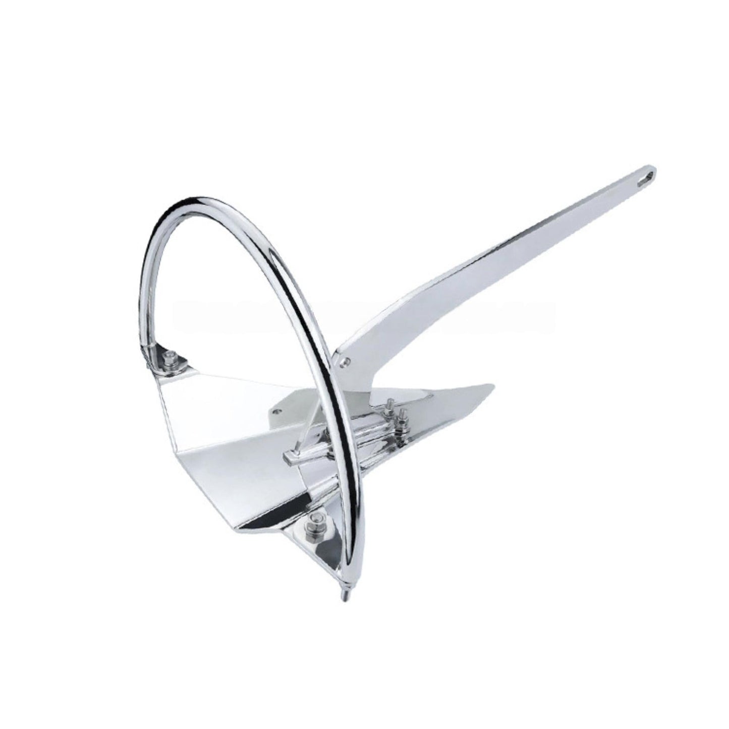 Rainbow Anchor, Stainless Steel Boat Anchor with Mirror Polish, Corrosion Resistant for Yacht/Sailboat/Fishing Boat