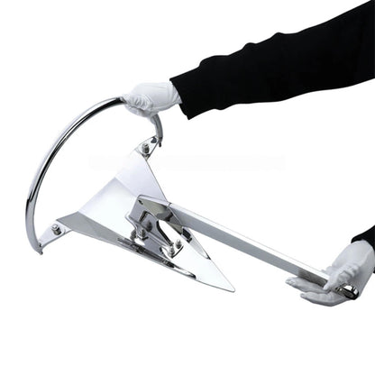 Rainbow Anchor, Stainless Steel Boat Anchor with Mirror Polish, Corrosion Resistant for Yacht/Sailboat/Fishing Boat