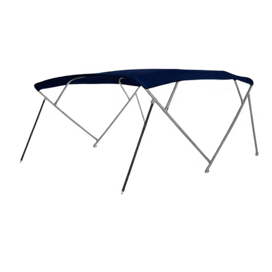 Capa de barco bimini com haste de suporte de nylon, cobertura de barco em tecido Oxford 600D com estrutura de tubo quadrado de alumínio 6063, capa de proteção solar à prova d'água para iates de cruzeiro, barcos