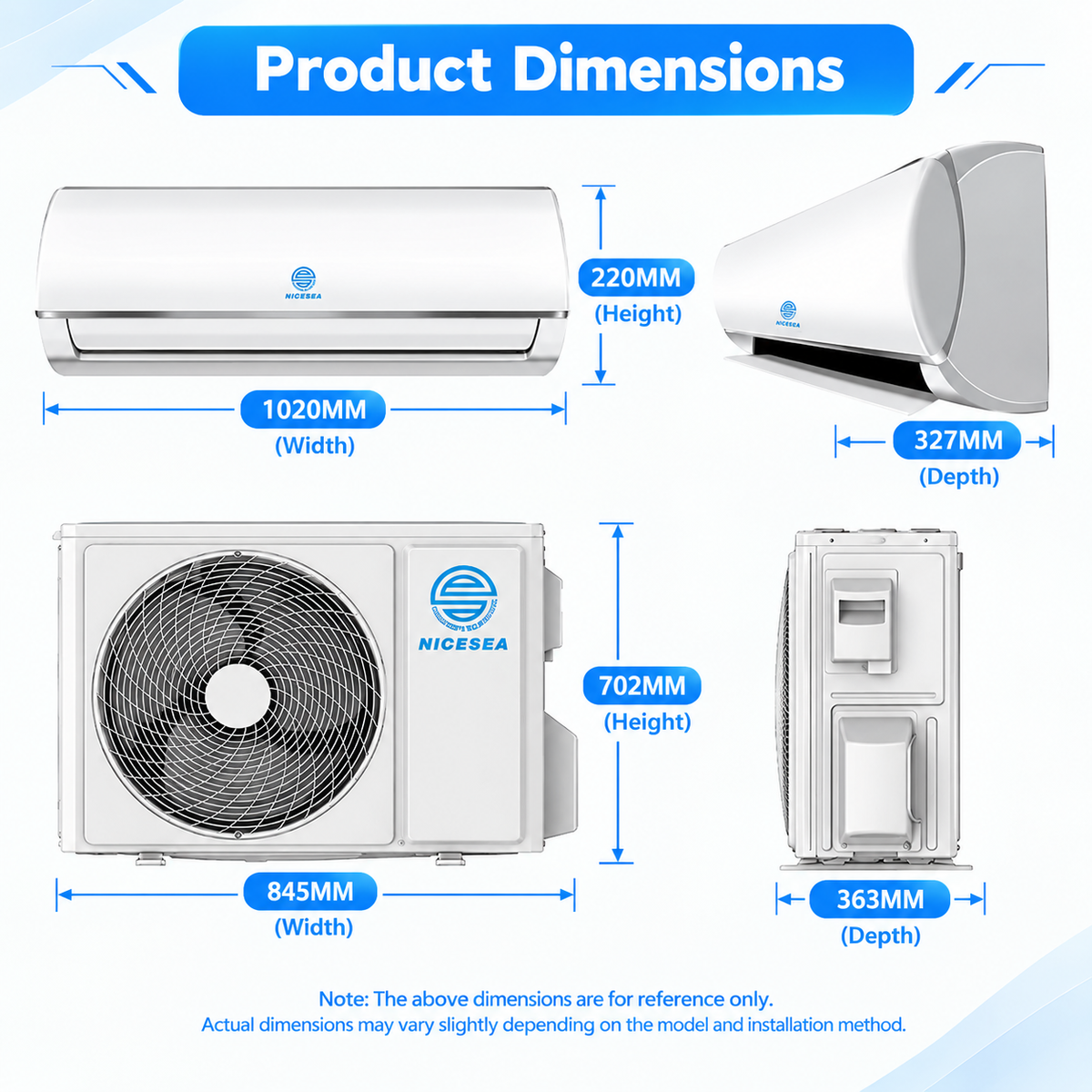 Marine Air Conditioner - 220V 60Hz Dual-Mode Cooling & Heating Unit