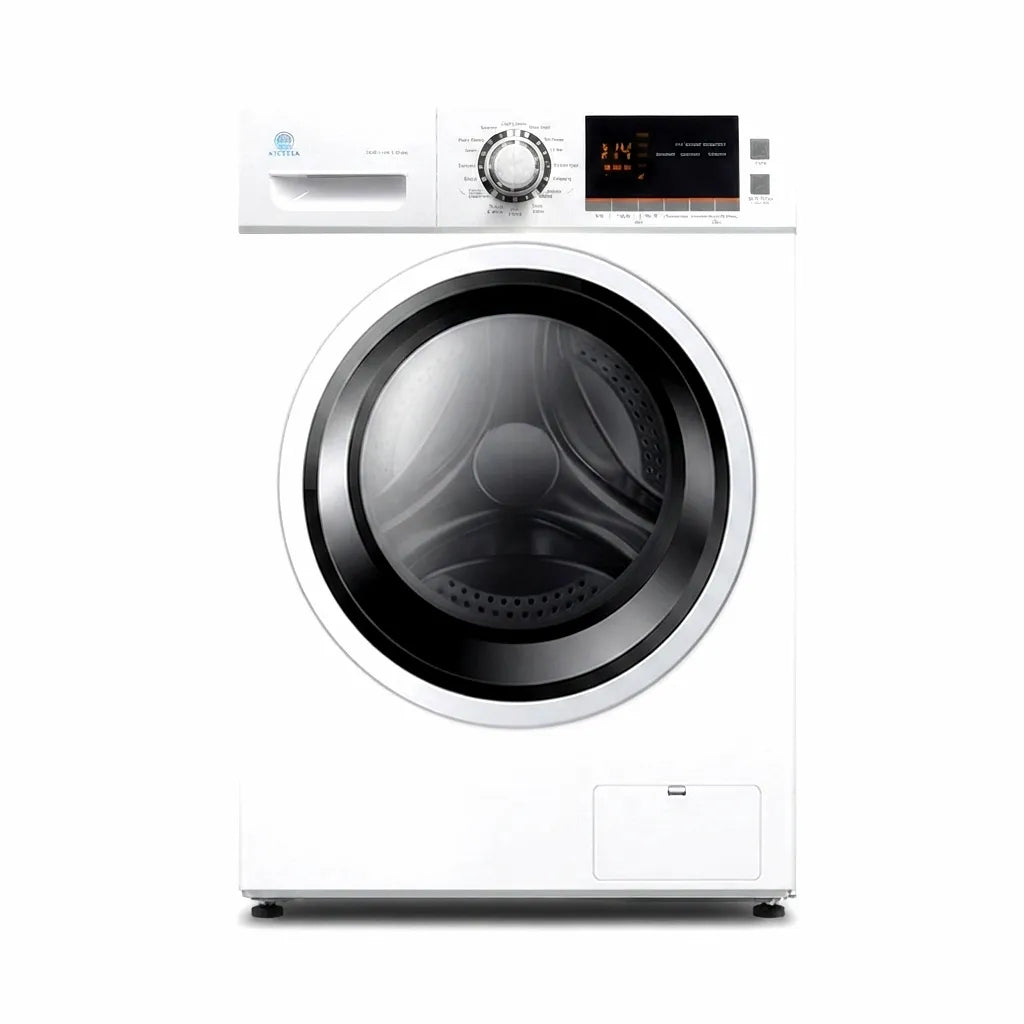 AIROW MARINE 110V Front-Loading 10KG Drum Washing Machine for Marine Vessels, White Finish