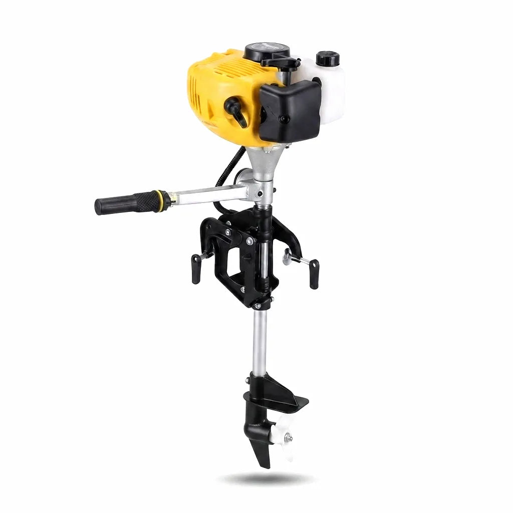 Airow Marine 2.5HP 52cc Gas Outboard Motor, Yellow & Black for Small Boats