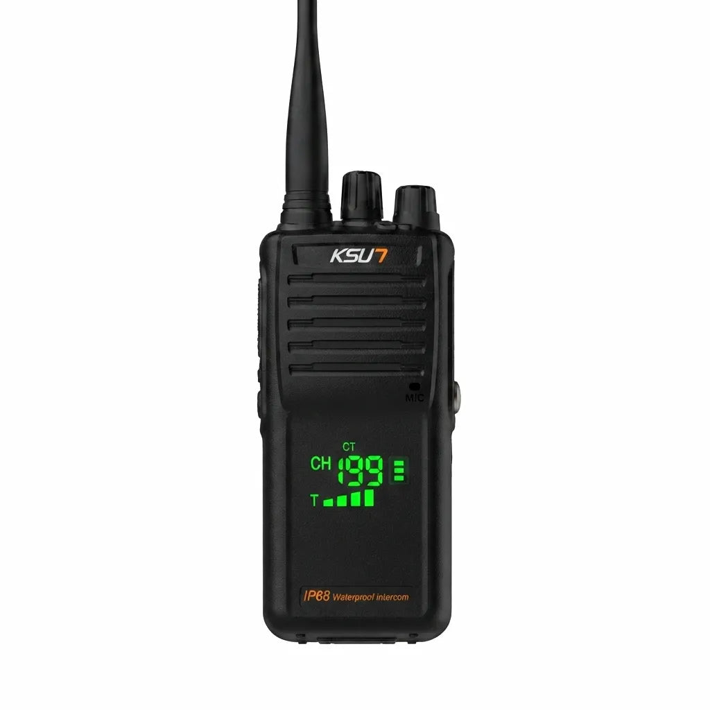 Airow Marine KSU7 professional waterproof marine walkie-talkie on a pure white background.