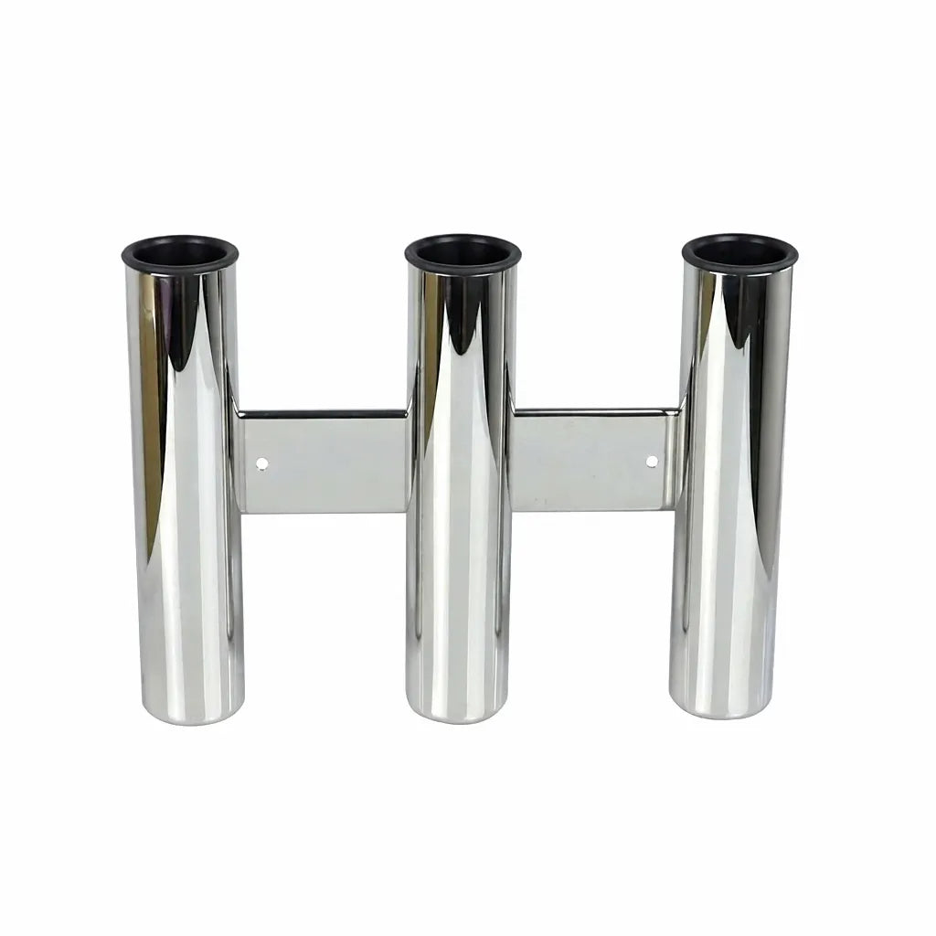 Airow Marine Triple 316 Stainless Steel Fishing Rod Holder with Mirror Polish Finish