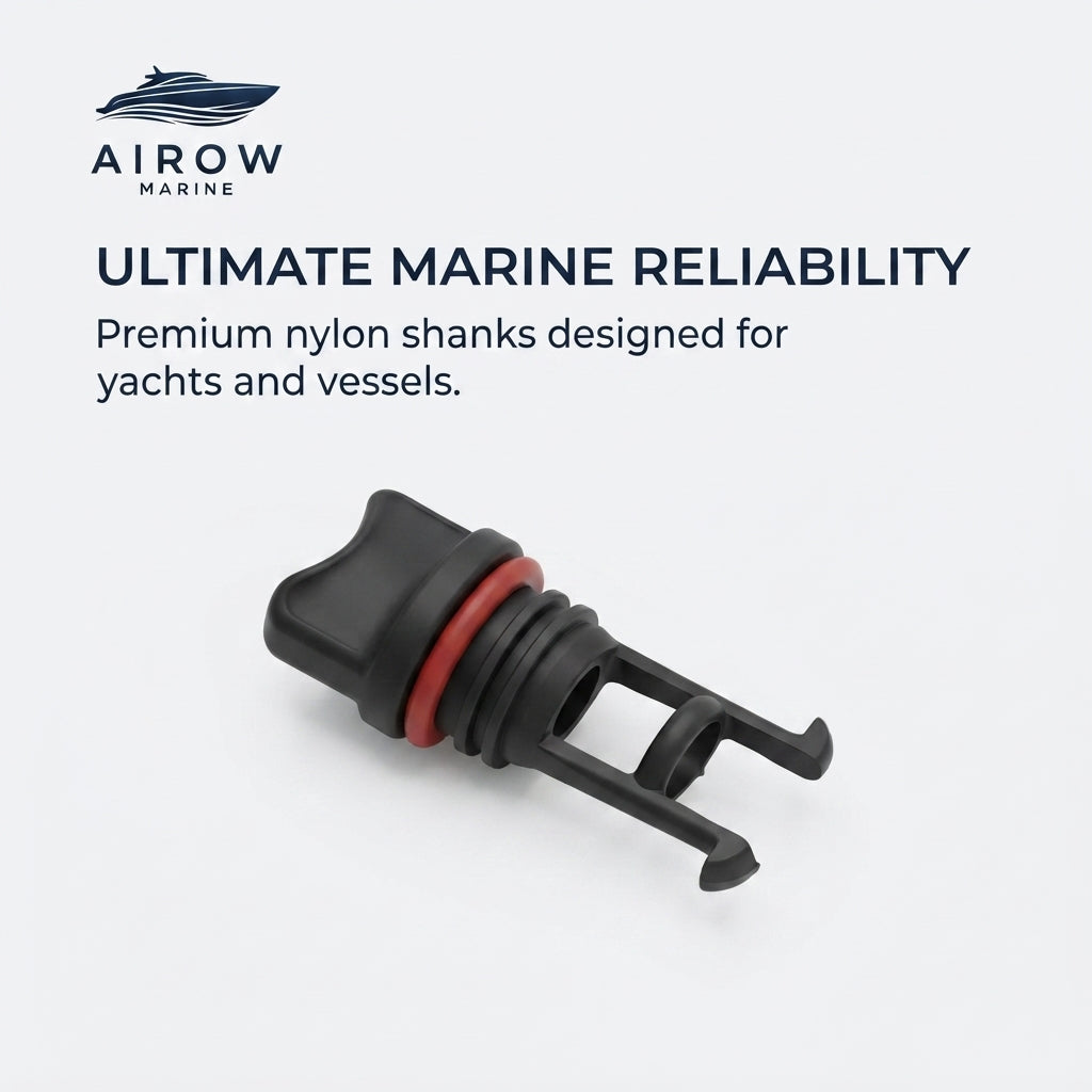 Universal Nylon Boat Drain Plug – Leak-Free Marine Seal (54mm Length) – marine application view