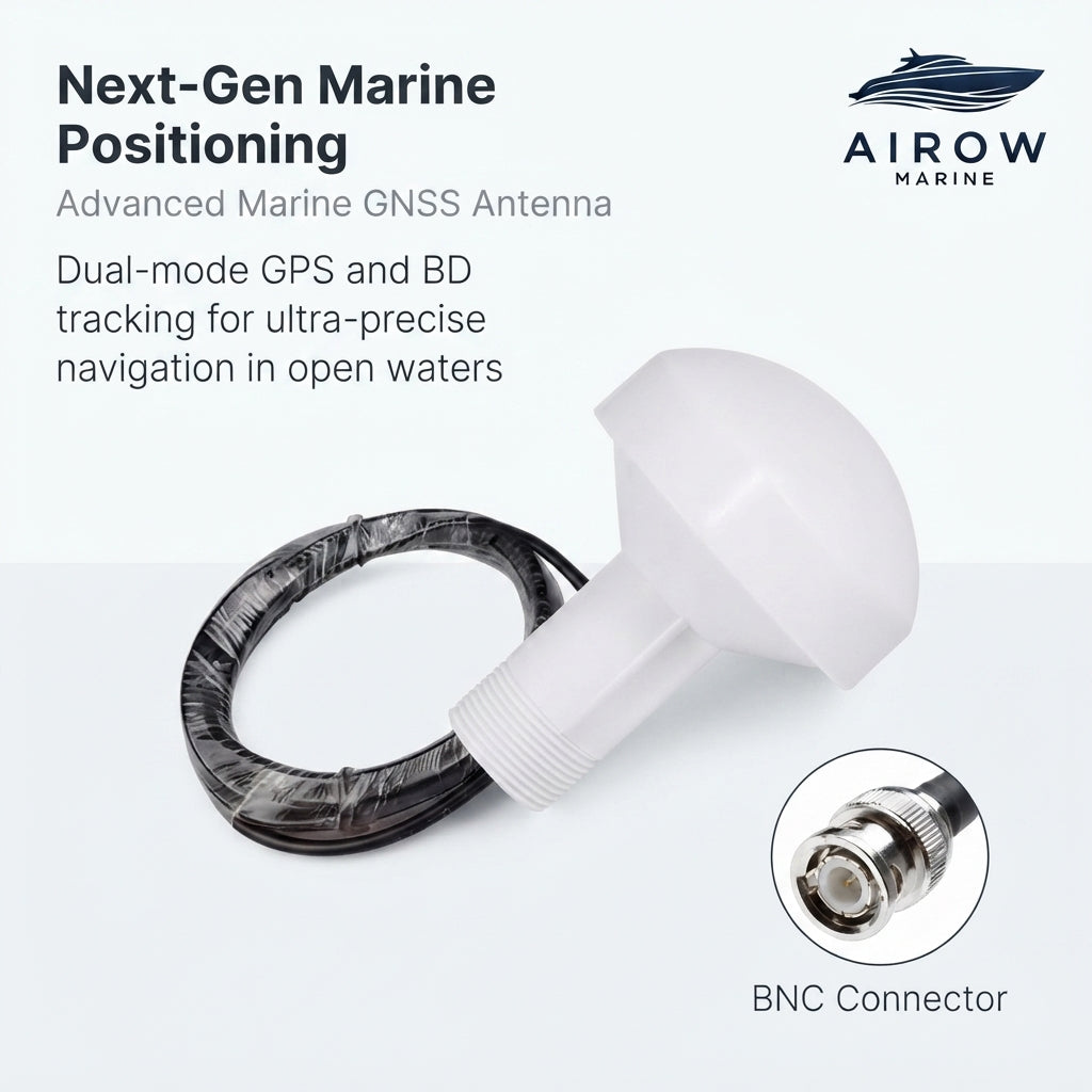 Marine GPS/BD Navigation Antenna - Waterproof, Wireless AIS & Dual Tracking
