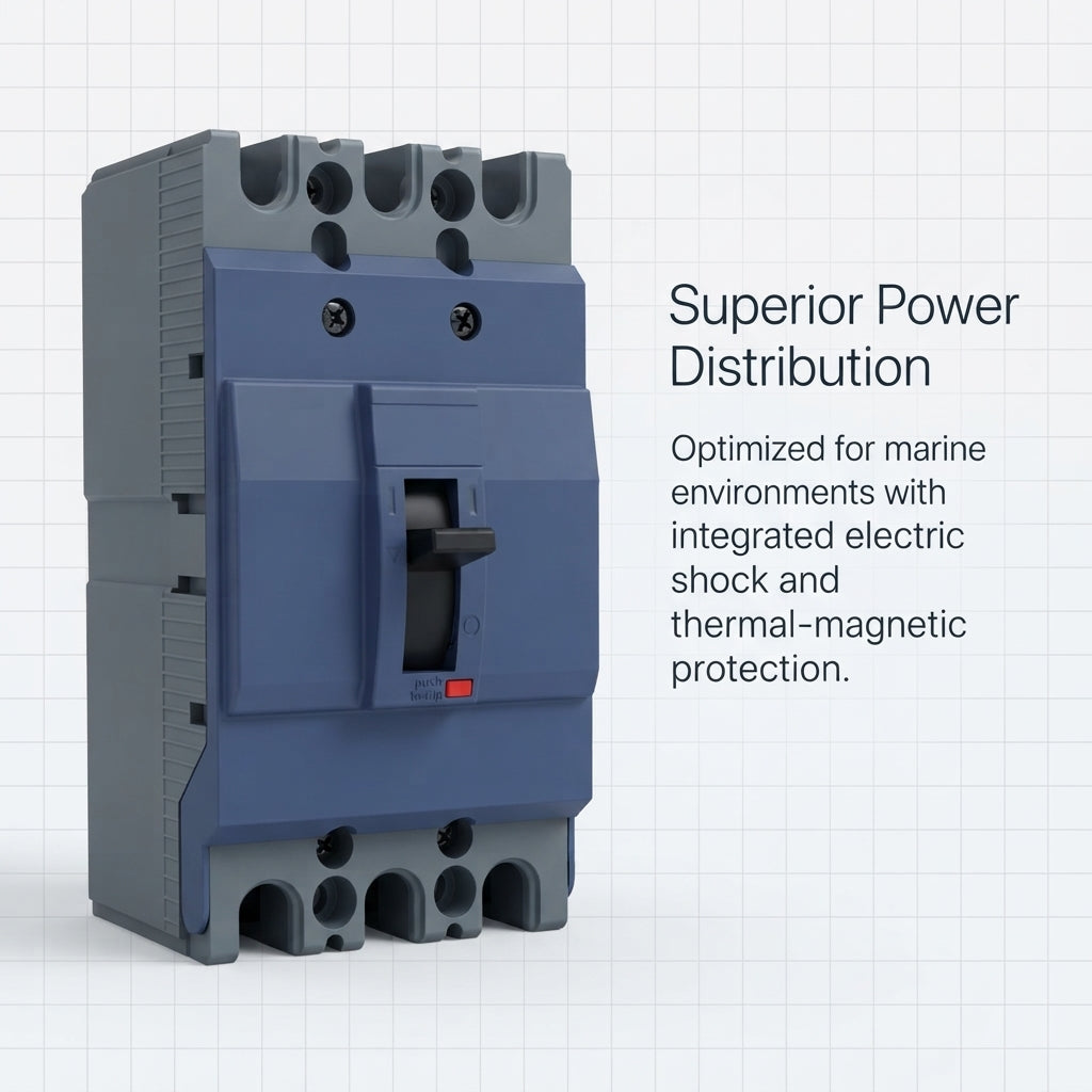 Schneider EZD100B Marine 100A 4P Circuit Breaker - Thermal/Shock Protection