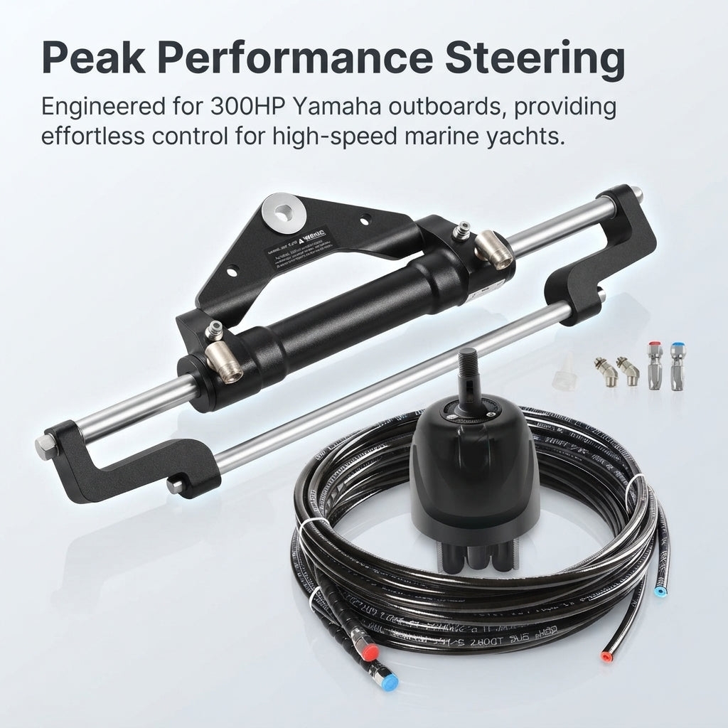 Hydraulic Steering System Kit - 300HP Outboard, Yamaha Universal Fit