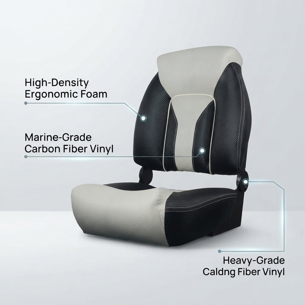 Foldable Marine Boat Seat – UV Resistant & Waterproof Captain's Chair
