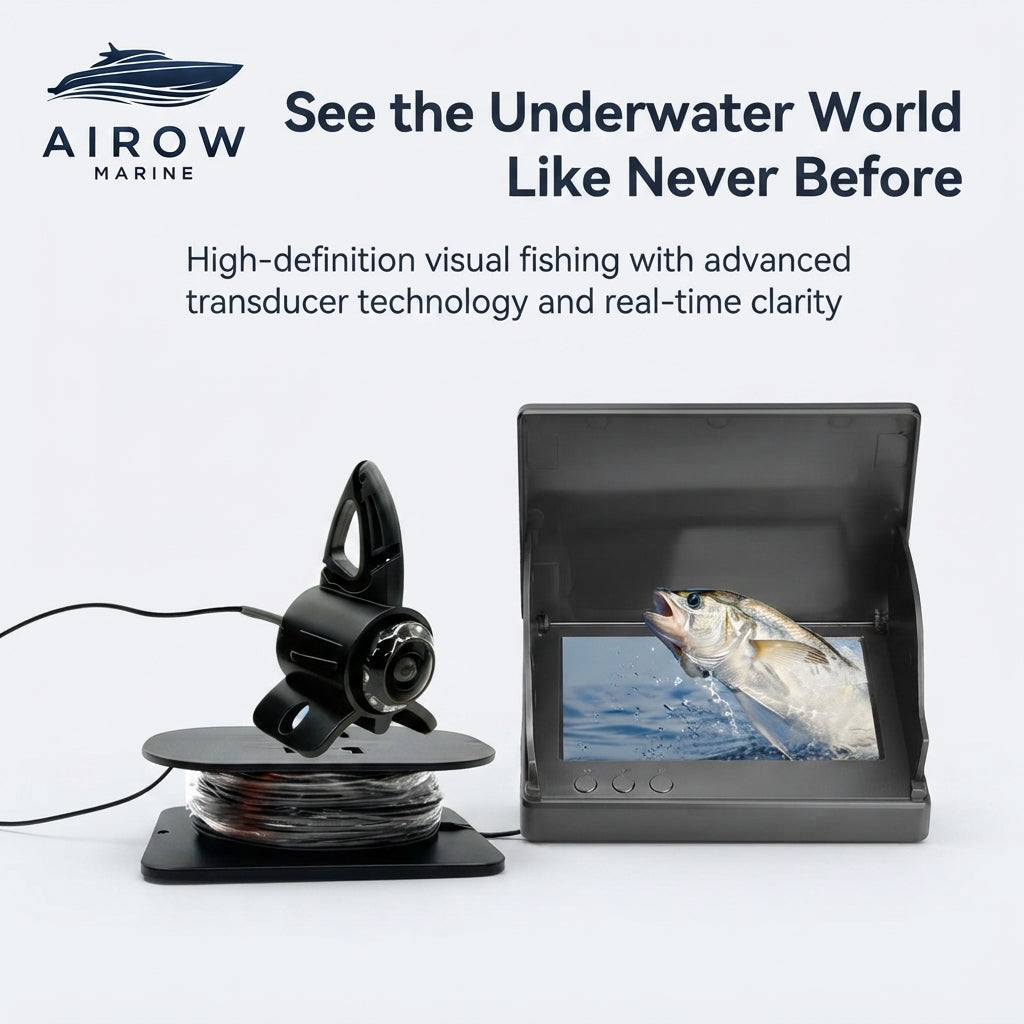 AirowMarine Underwater Fishing Camera - HD Night Vision System (25m)
