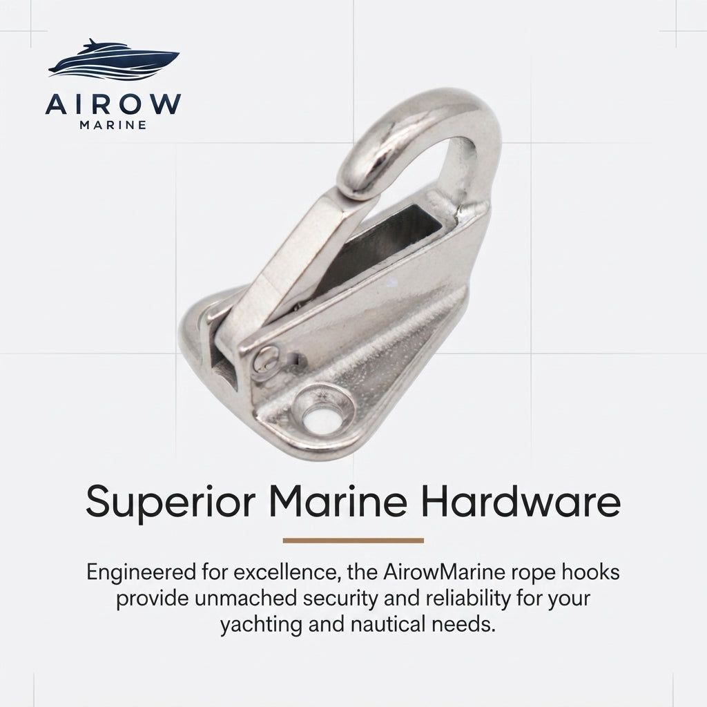 316 Stainless Steel Marine Quick Release Hook - Universal Fit Boat Clip