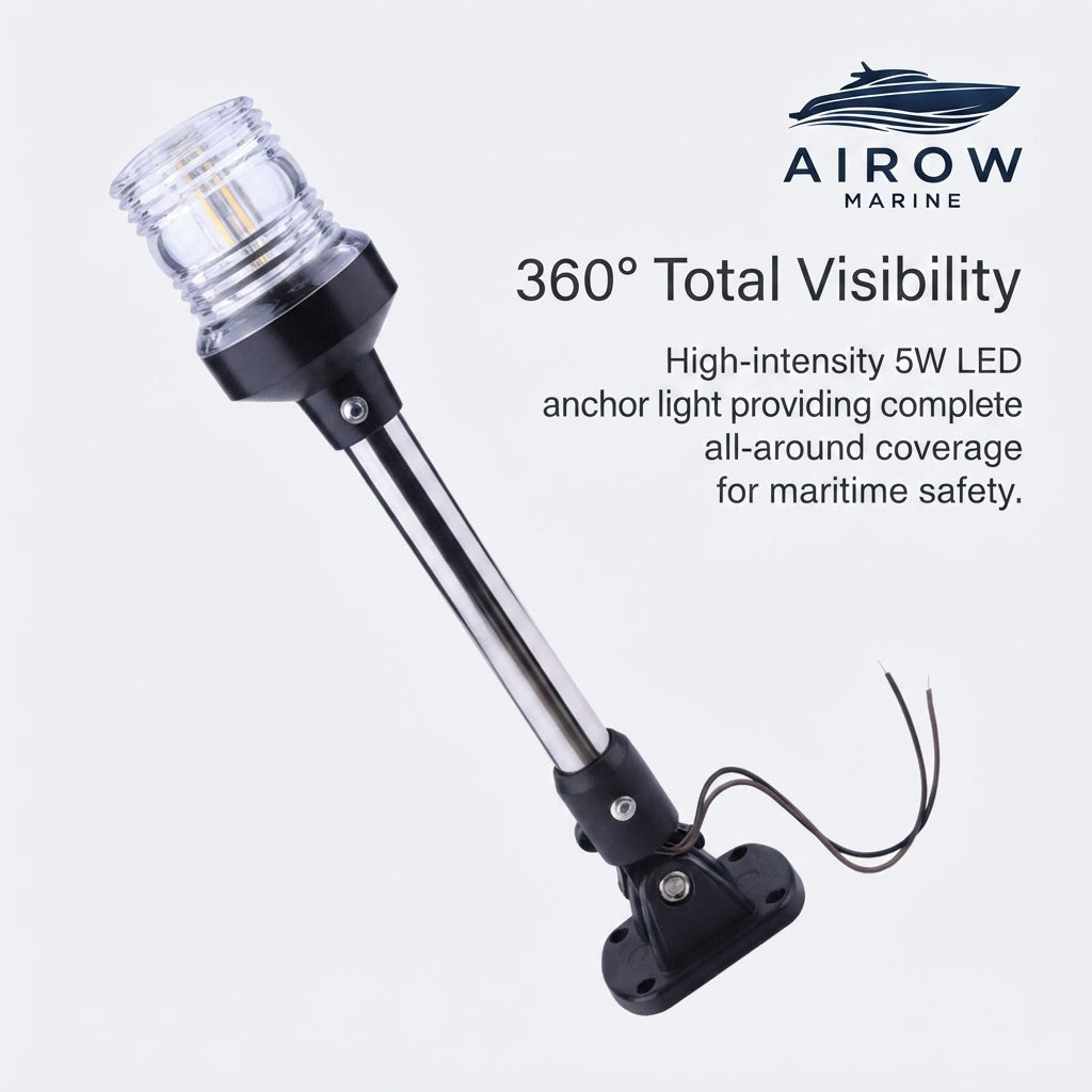 Adjustable Yacht All-Around Light - 5W LED 360° Visibility (12-inch)