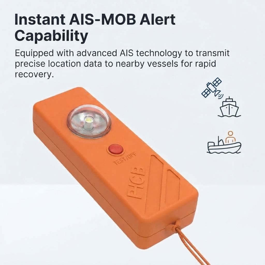 AIS-MOB Marine Personal Search & Rescue Beacon - IP67 Waterproof GPS Enabled